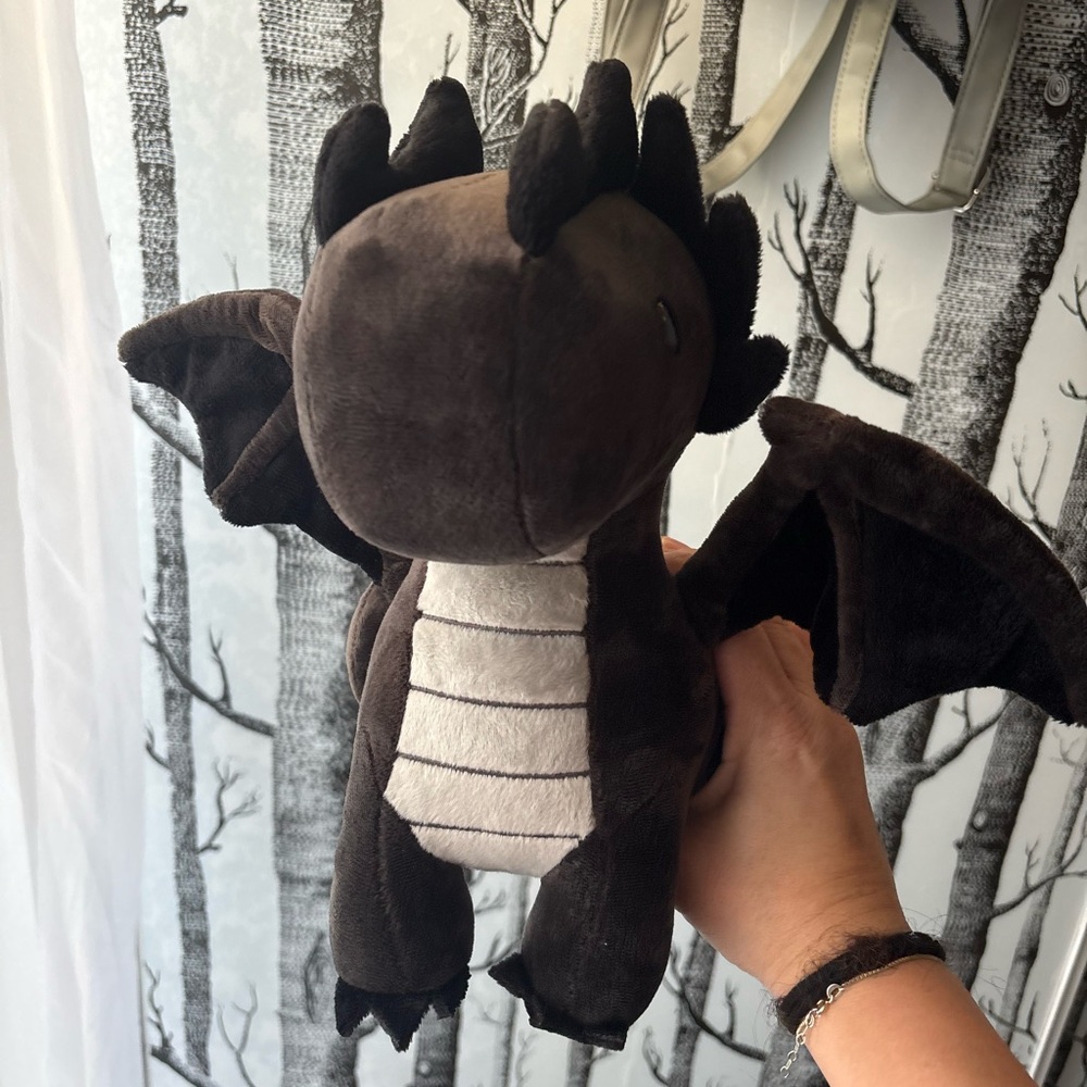 Bellzi Black Dragon Plush - Draggi the Fire Dragon Plush Toy Ultra RARE Toy - Picture 11 of 14